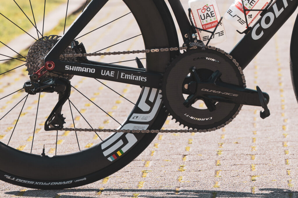 2026 Milan San Remo Tadej Pogacar Colnago Y1Rs drivetrain Pic credit - Poci&rsquo;s Pix