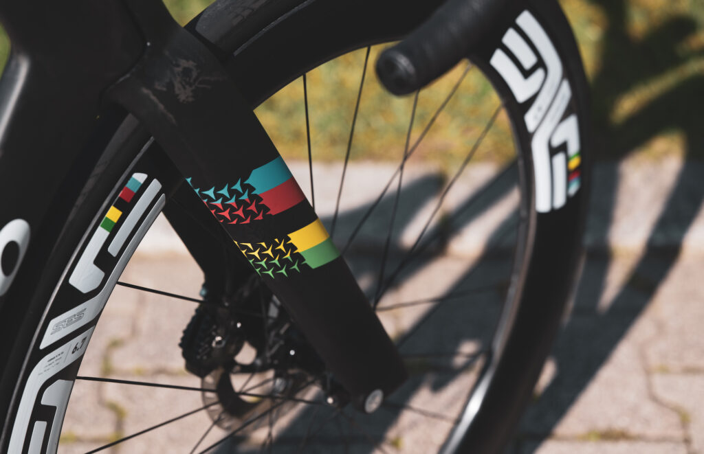 2026 Milan San Remo Tadej Pogacar Colnago Y1Rs fork Pic credit - Poci&rsquo;s Pix