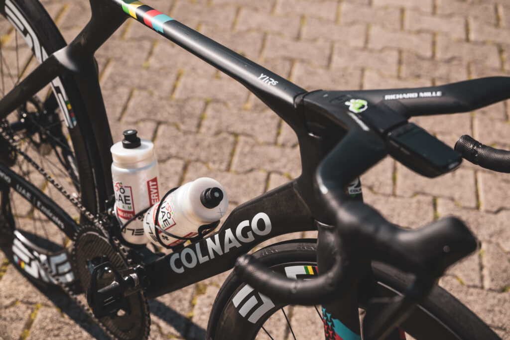 2026 Milan San Remo Tadej Pogacar Colnago Y1Rs front of frame inc handlebar Pic credit - Poci&rsquo;s Pix