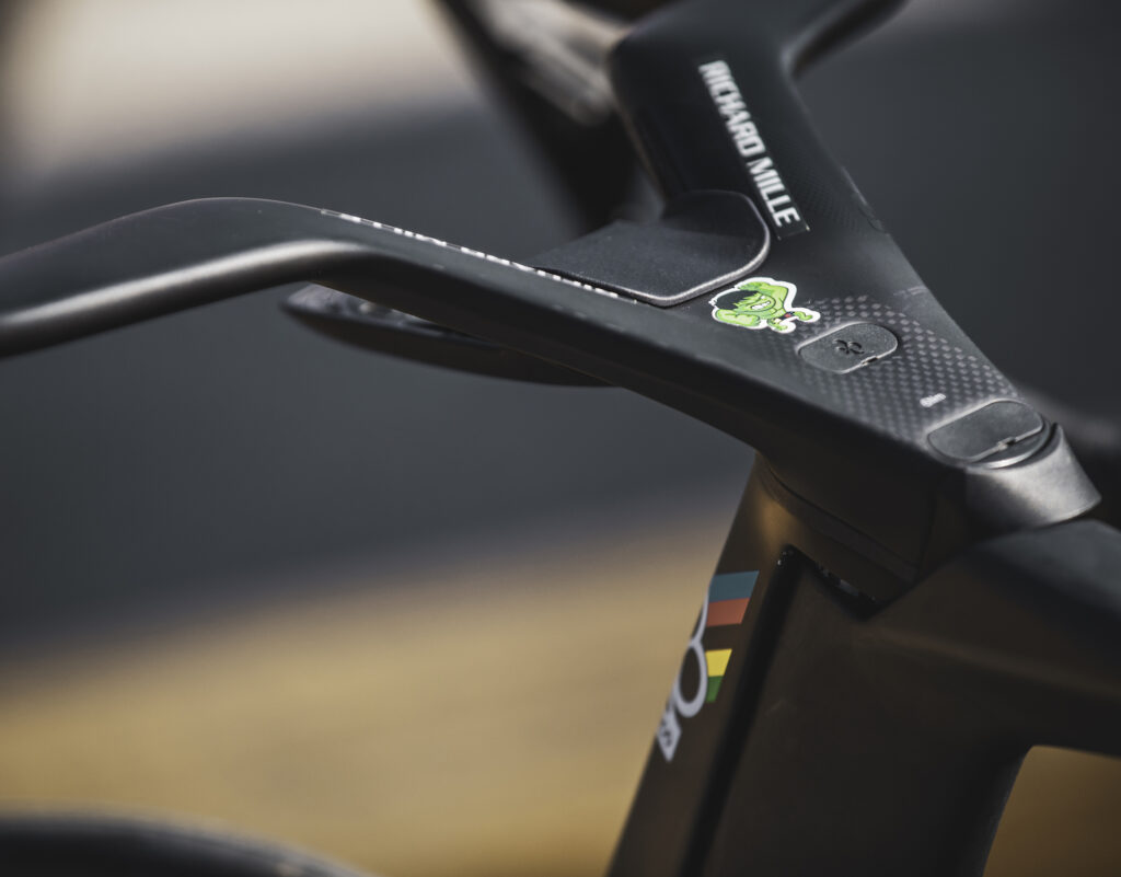 2026 Milan San Remo Tadej Pogacar Colnago Y1Rs handlebar inc sticker Pic credit - Poci&rsquo;s Pix