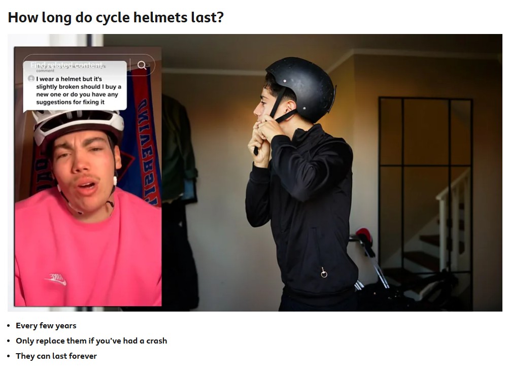 BBC Bitesize helmet question 2