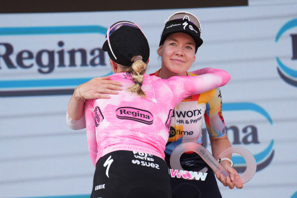 Demi Vollering and Anna van der Breggen, stage 9, 2026 Giro d&rsquo;Italia Women