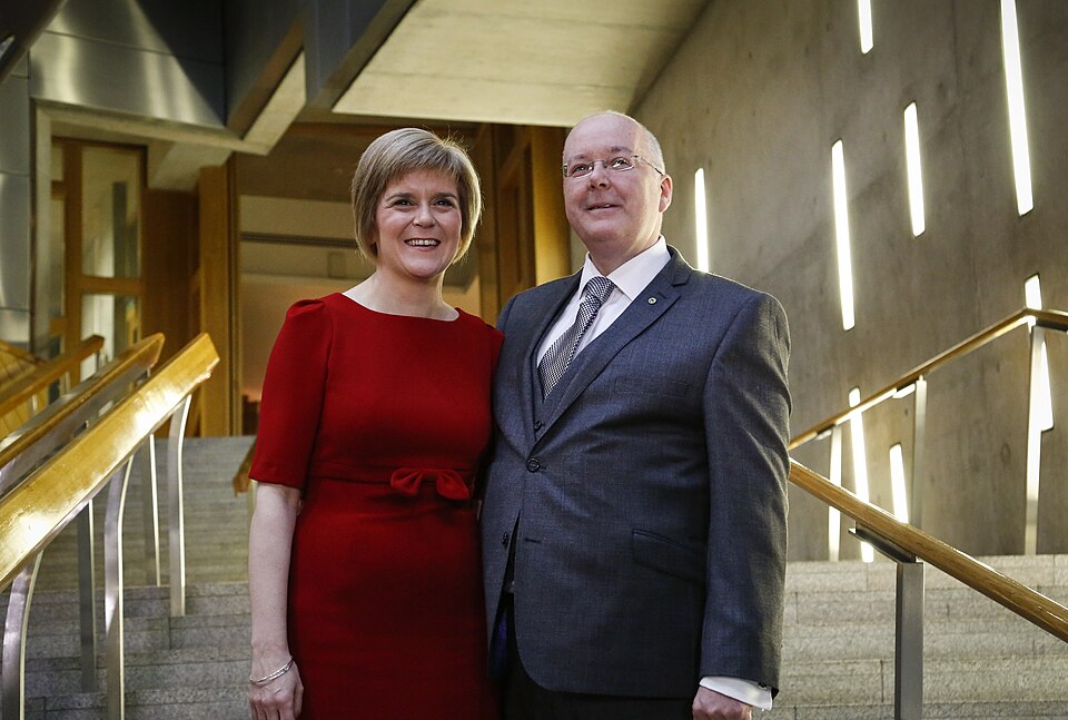 First Minister Nicola Sturgeon with her husband Peter Murrell