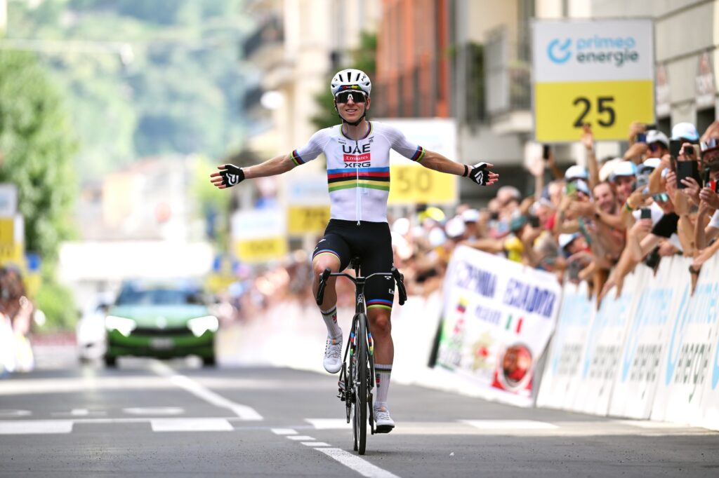 Tadej Pogačar wins stage one, Tour de Suisse 2026
