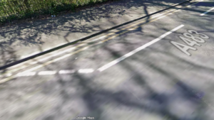 A483 cycle lane Grosvenor road, Chester