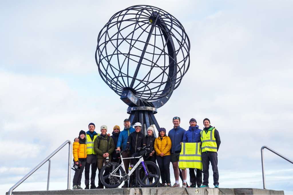 Sarah Ruggins and her One Way North support crew