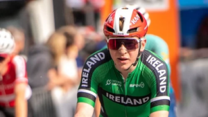 Shane O’Brien racing for Ireland