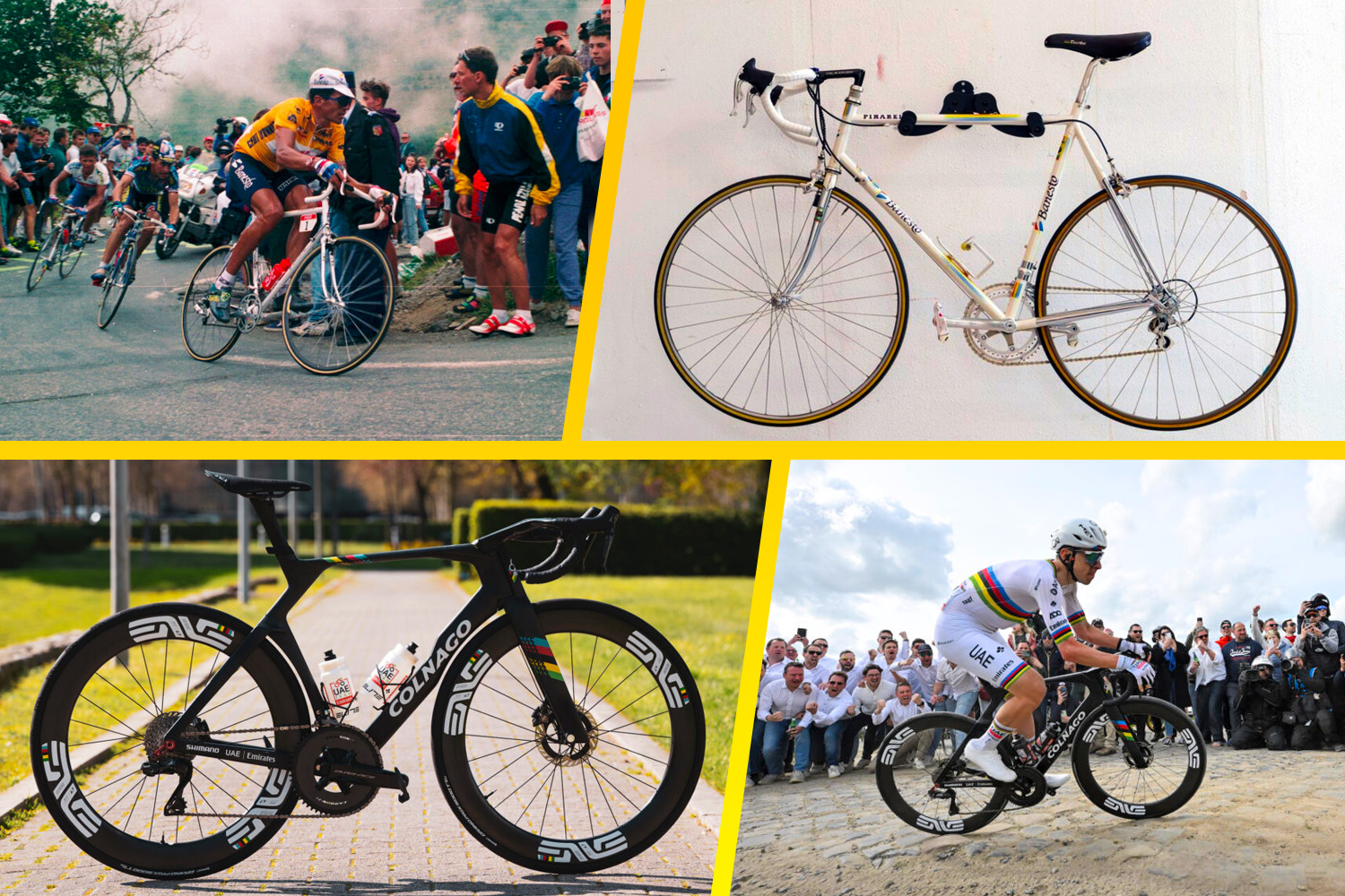 Tadej Pogačar’s Colnago Y1Rs vs Miguel Indurain’s 1994 Pinarello: How Tour-winning bikes have changed in 32 years