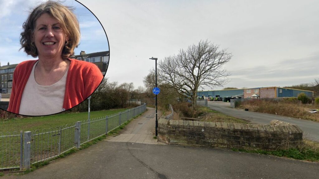 Morecambe to Lancaster cycle track / Councillor Gina Dowding