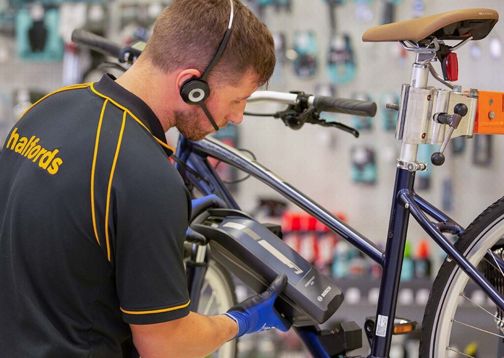 Halfords electric bike service