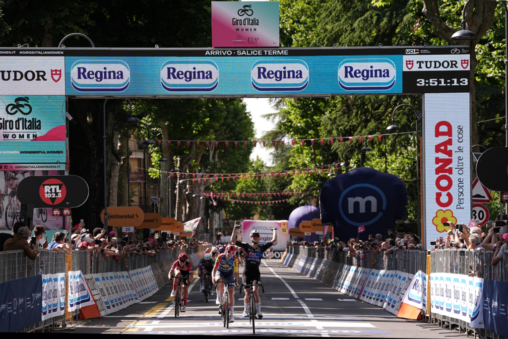 C&eacute;lia Gery wins stage 7, 2026 Giro