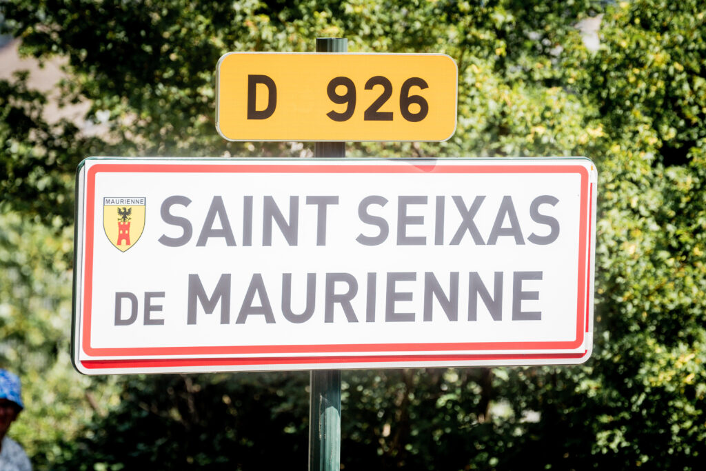 Paul Seixas road sign, 2026 Tour de France