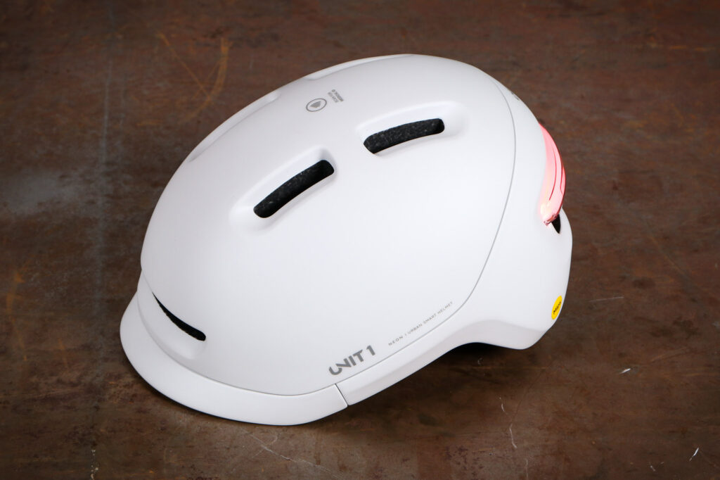 Unit 1 Neon Mips helmet (with handlebar remote)