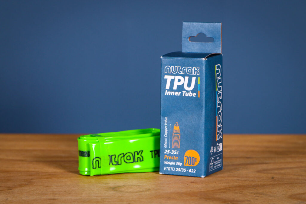 Nutrak TPU tube Presta valve copper – thicker than most in a bid for greater durability