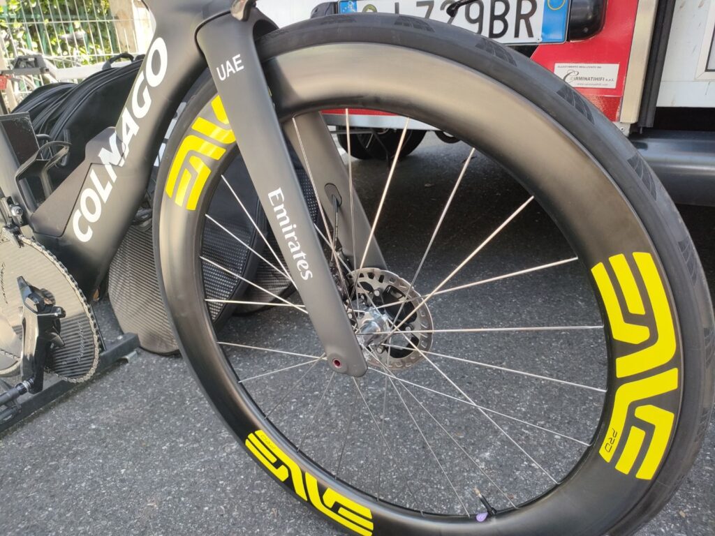 2026 Tour de France Colnago TT2 Tadej Pogacar front wheel
