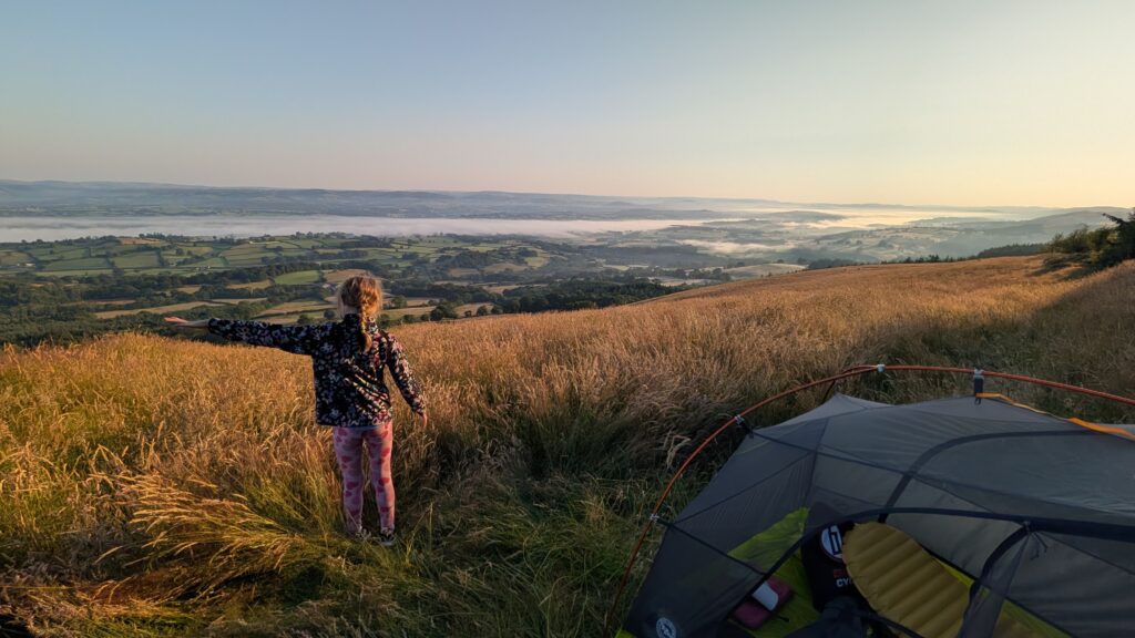 Family Bikepacking - Cloud Inversion
