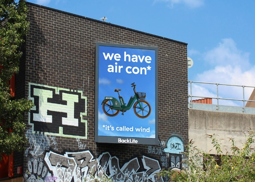 Forest bike billboard July 2026