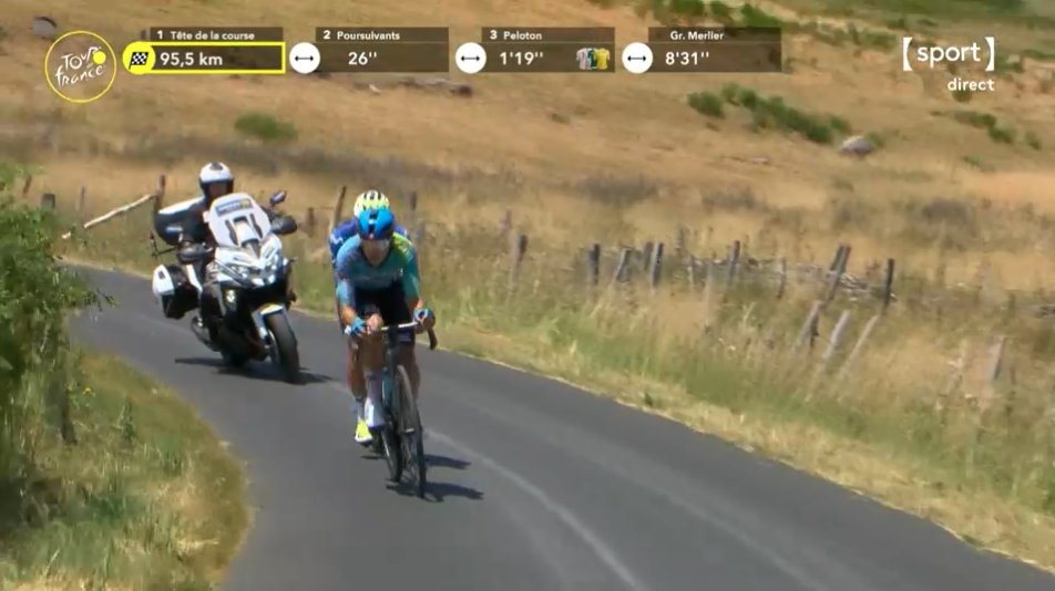 Harold Tejada and Javier Romo, stage 10, 2026 Tour de France