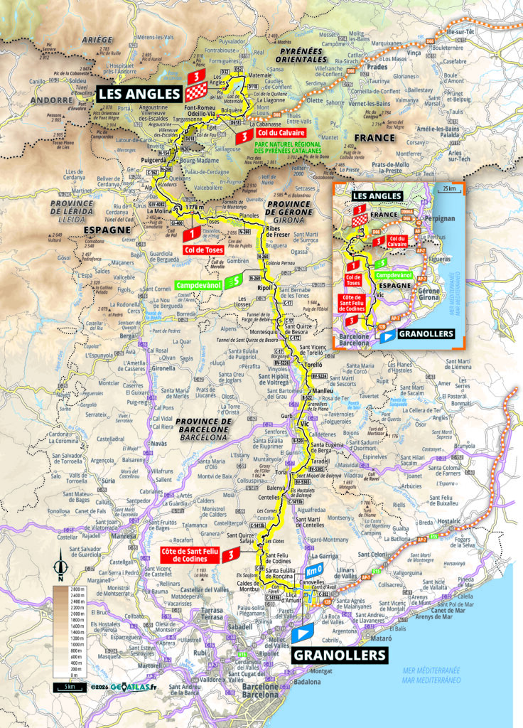 2026 Tour de France stage 3 map
