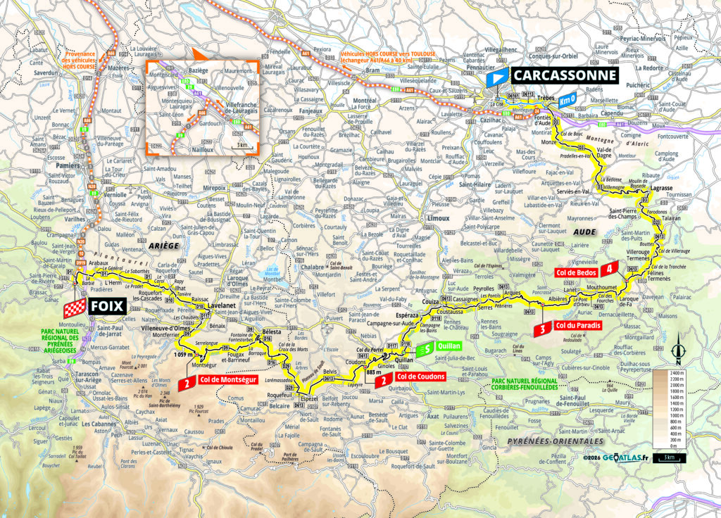 2026 Tour de France stage 4 map