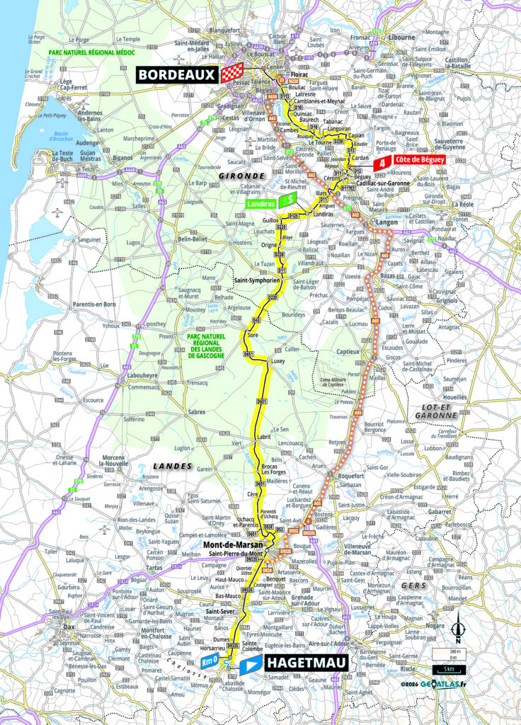 2026 Tour de France stage 7 map