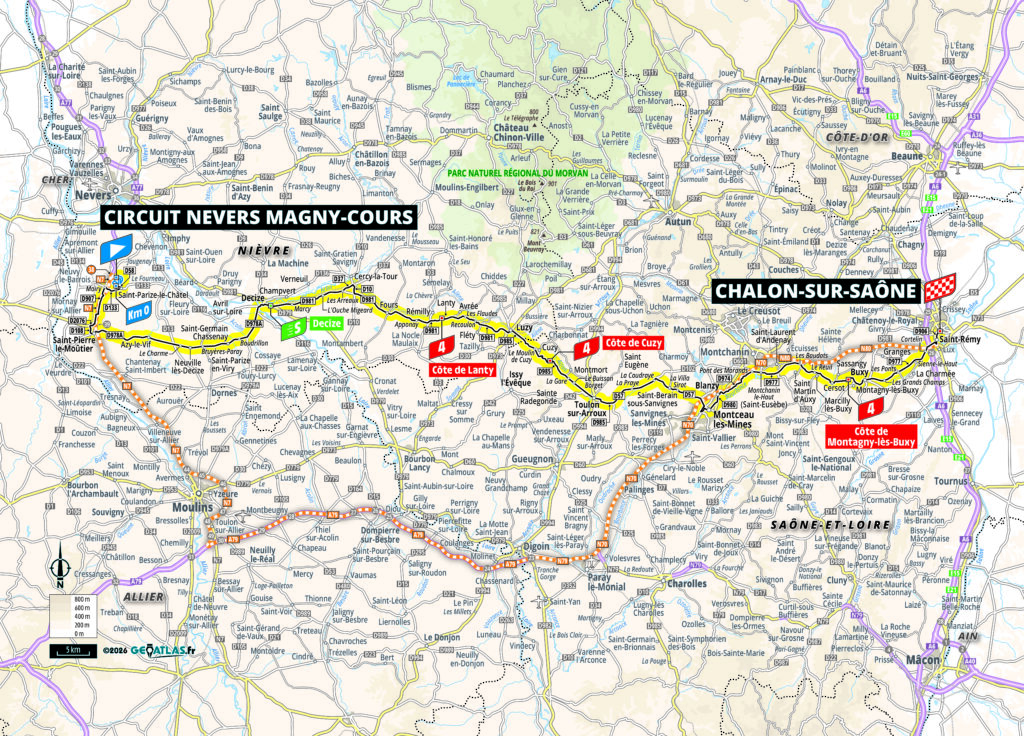 2026 Tour de France stage 12 map