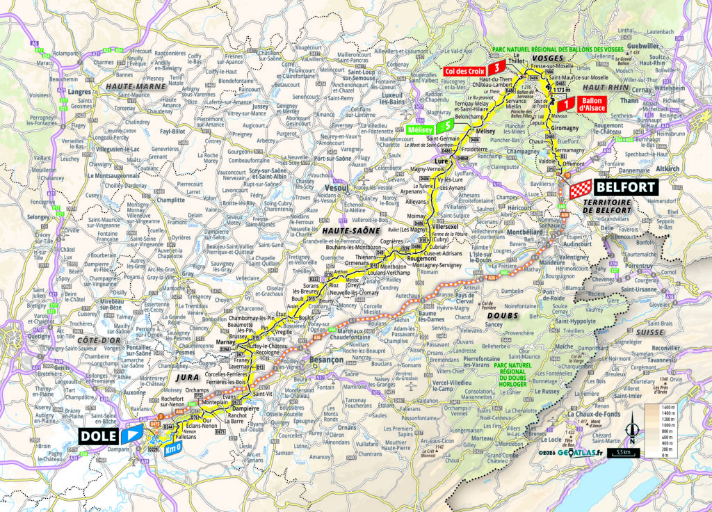 2026 Tour de France stage 13 map