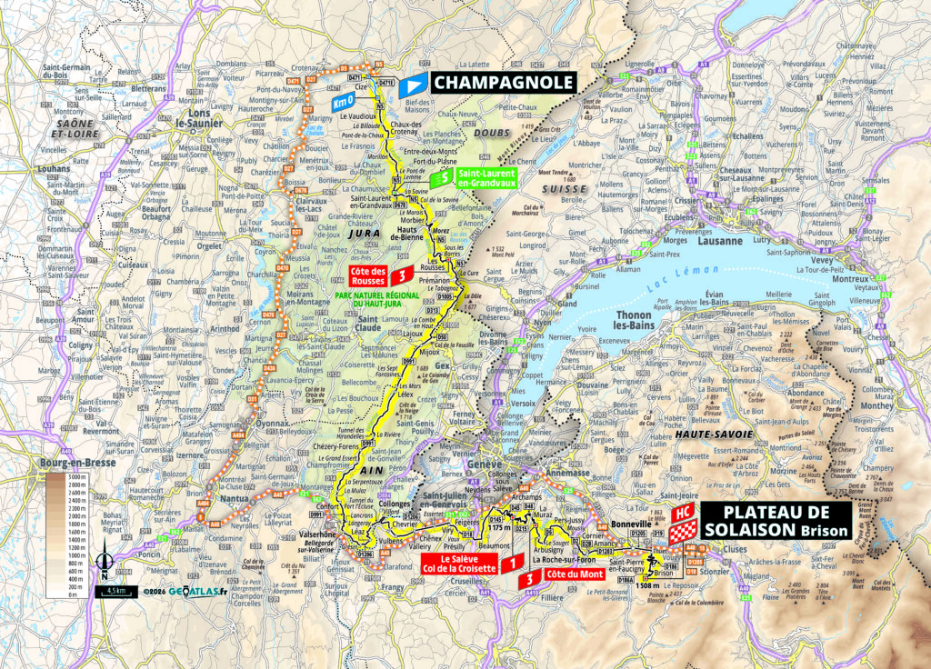 2026 Tour de France stage 15 map