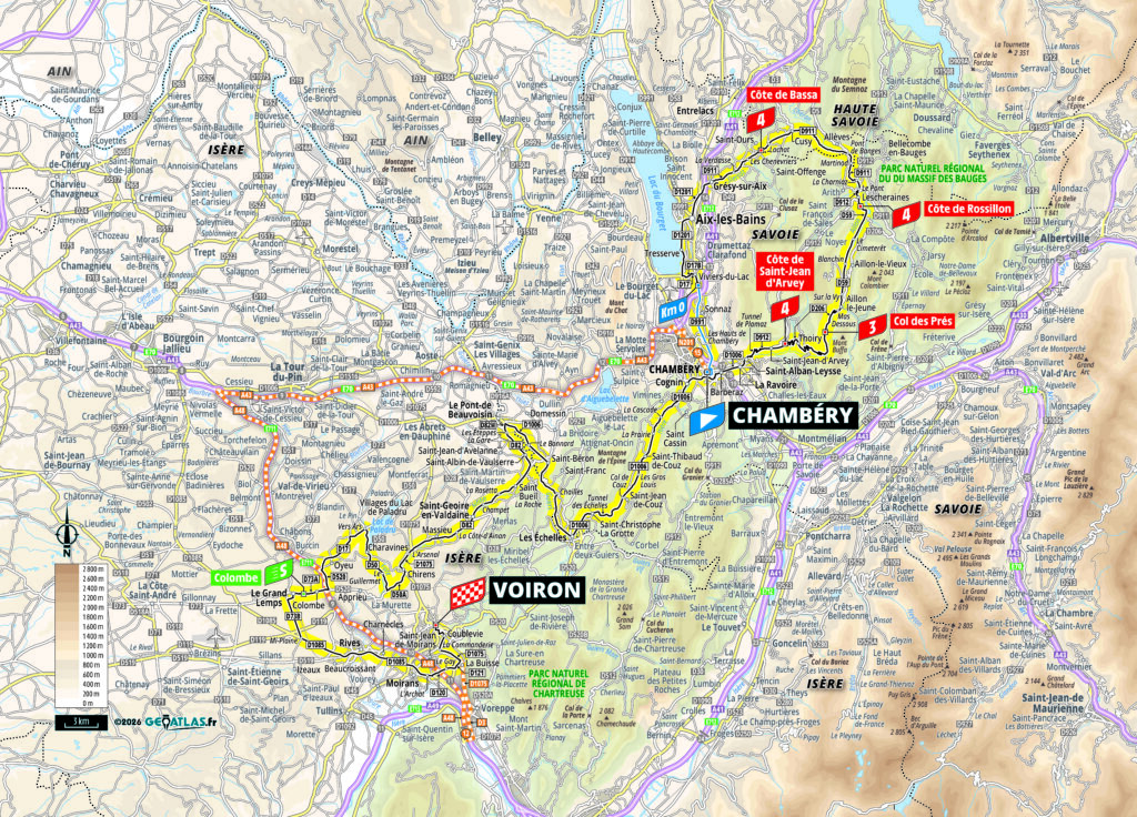 2026 Tour de France stage 17 map