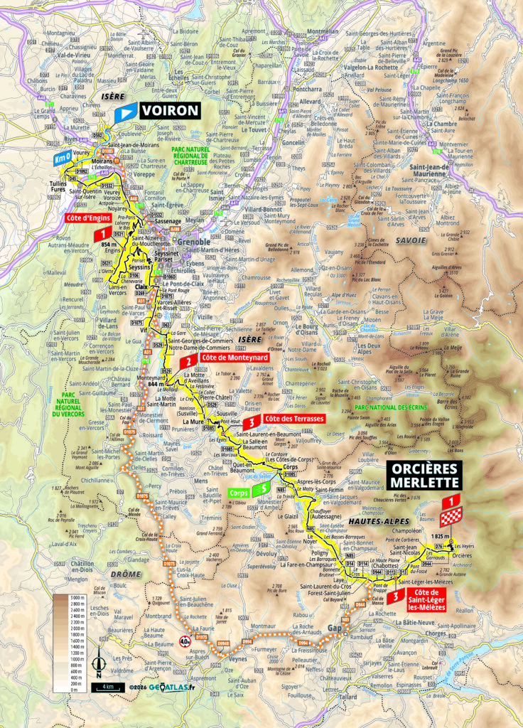 2026 Tour de France stage 18 map