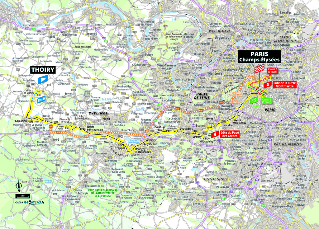 2026 Tour de France stage 21 map