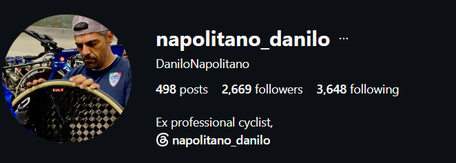 Napolitano Instagram profile after