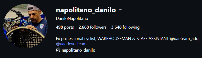 Napolitano Instagram profile after before
