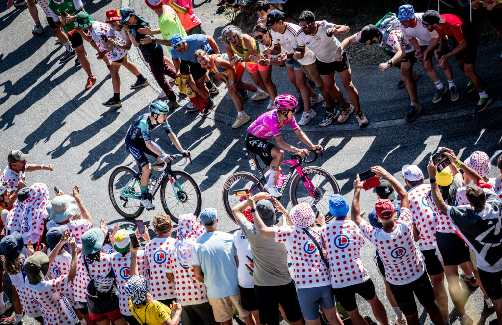 Richard Carapaz and Lenny Martinez, Alpe d'Huez, stage 19, 2026 Tour de France