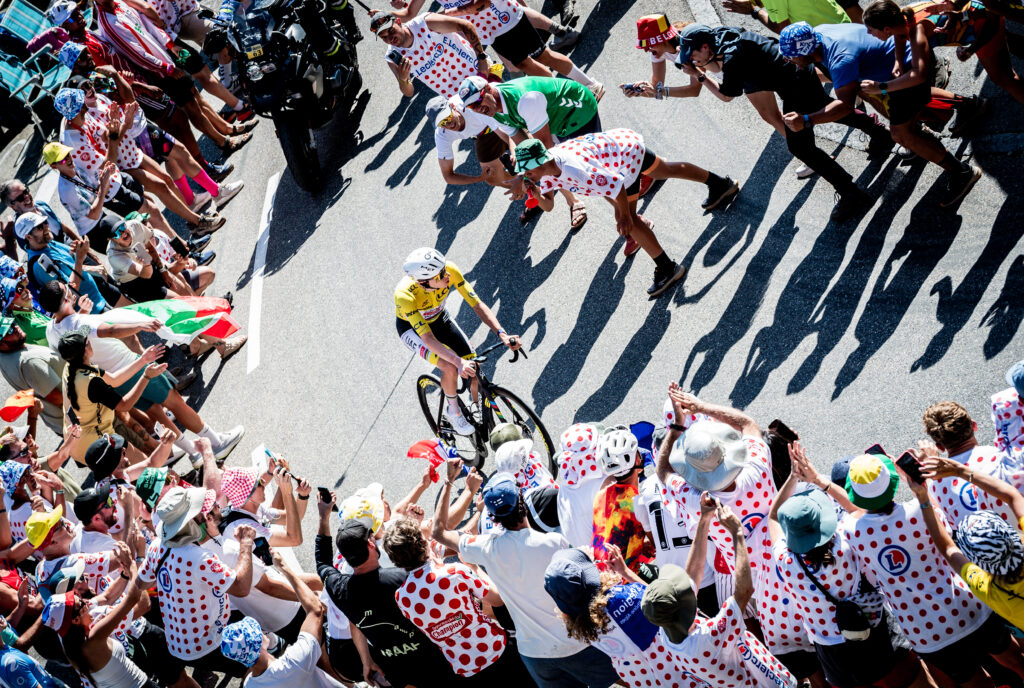 Tadej Pogacar on Alpe d'Huez, stage 19, 2026 Tour de France