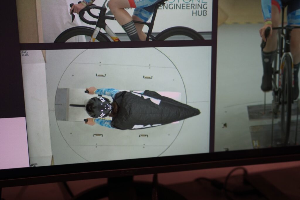 2026 AeroCoach Ram Air Fairing in the wind tunnel from above