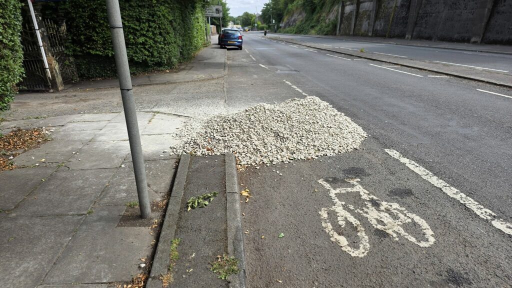 Blocked cycle lane 2