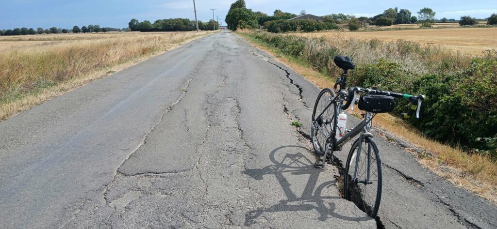 Chris Nagel Lincolnshire cracked road