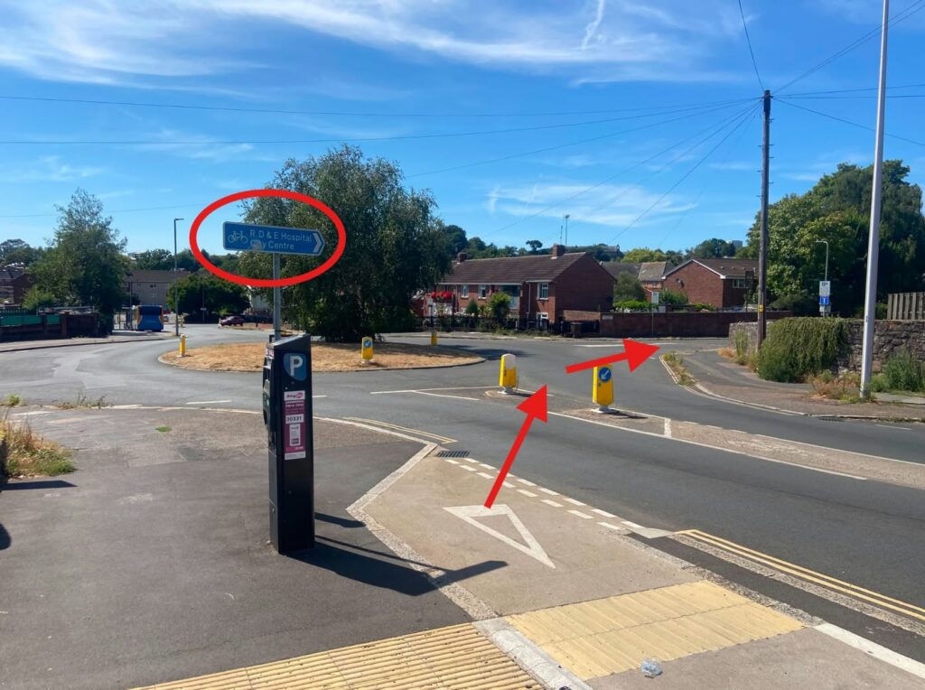 Cyclists riding wrong way around Exeter roundabout, ex-Reform councillor claims
