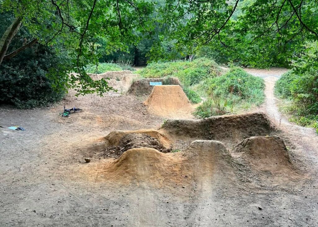 “I would rather my son broke his leg than had a broken brain staring at screens”: Young cyclists stage protest to stop diggers removing bike park jumps deemed “unsafe”