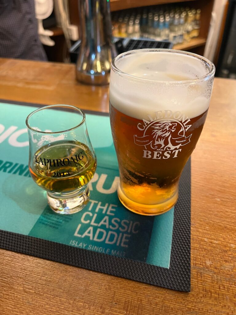 A pint and a whisky