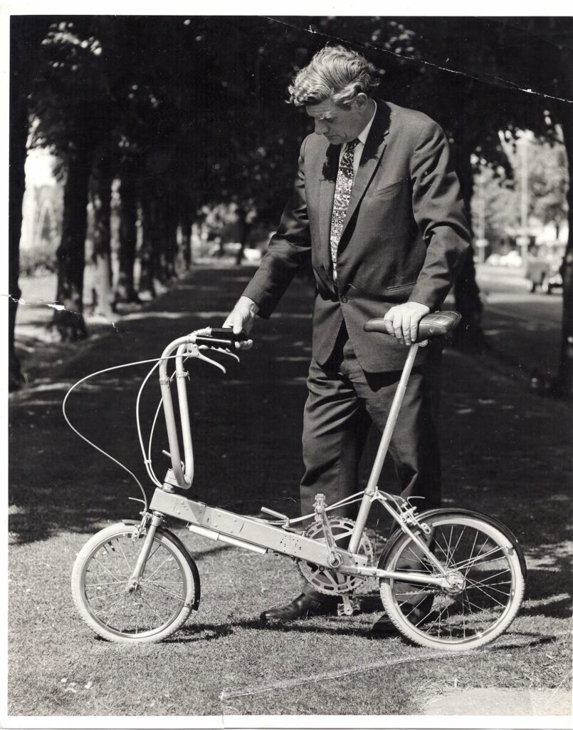 1971 Bickerton - Harry Bickerton with an early prototype 1971