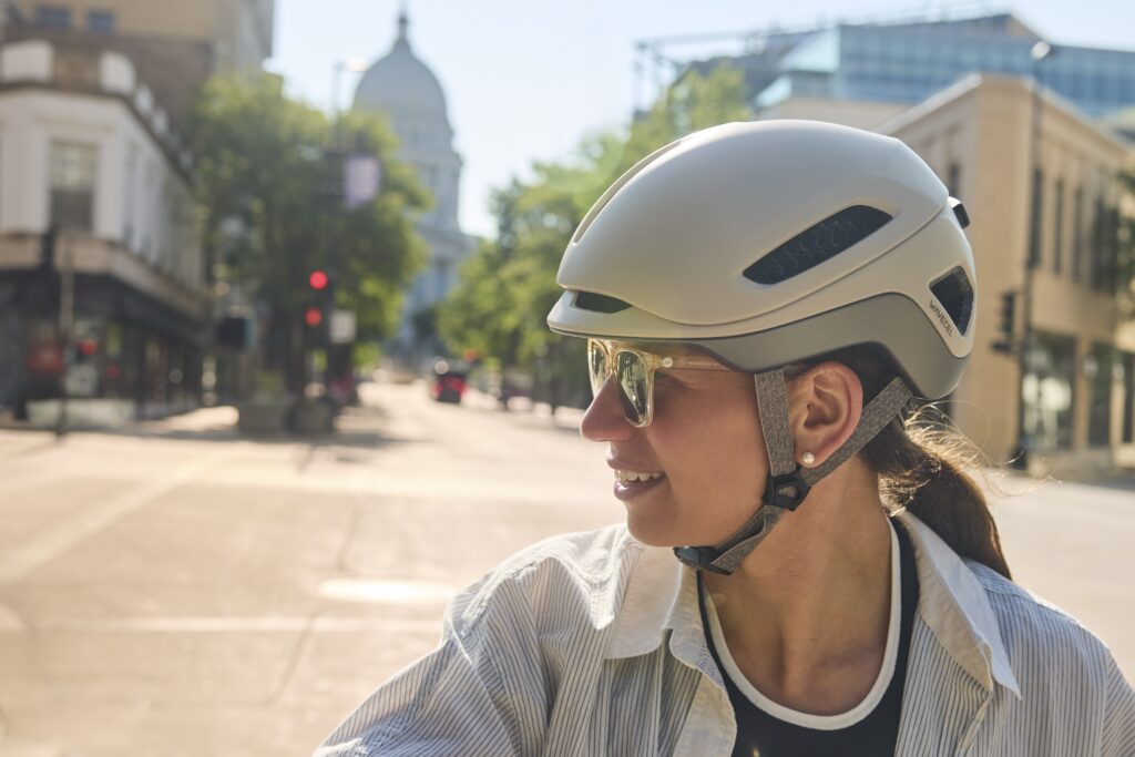 2026 Trek Charge WaveCel helmet worn