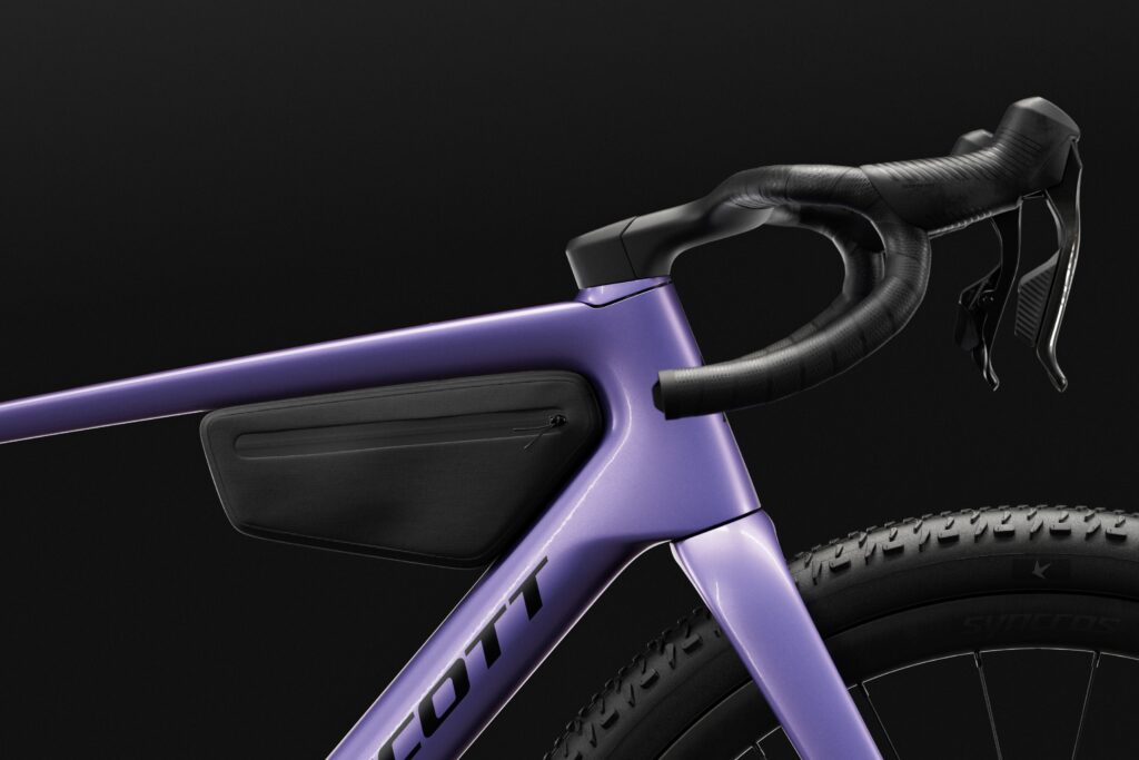 2027 Scott Addict Gravel top tube bag Photo &copy; Scott Sports : Moritz Ablinger : Daniel Geiger
