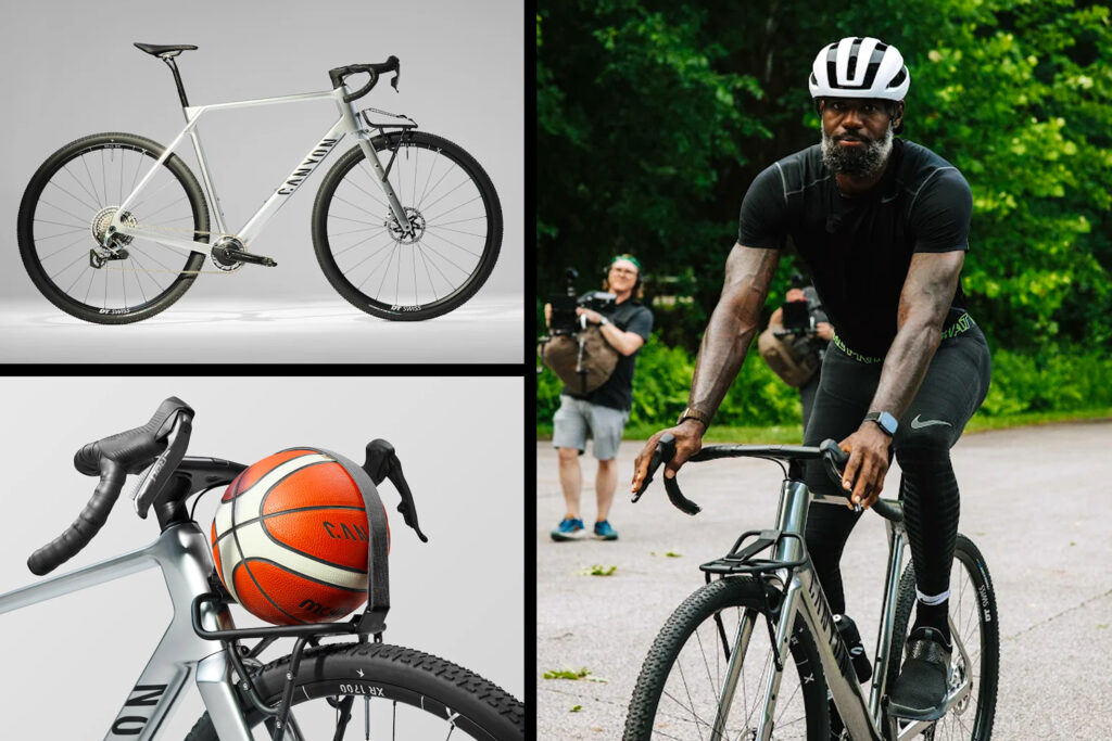 “Every part we made for him taught us something we’ll use again”: Canyon unveils custom 32″ Grizl gravel bike specially made for basketball legend LeBron James