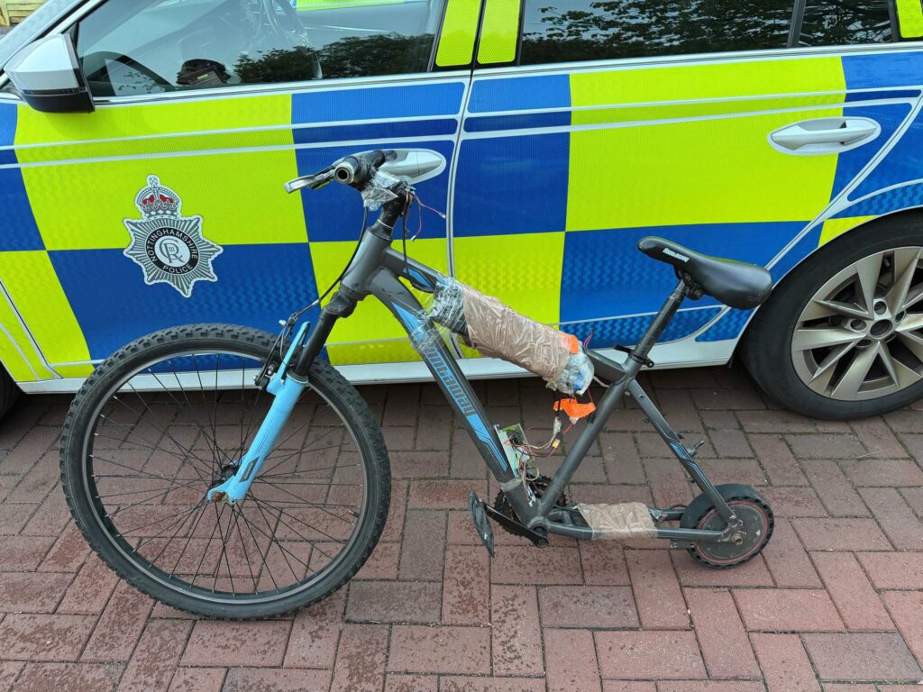 Illegal electric bike-scooter seized by Ashfield Police