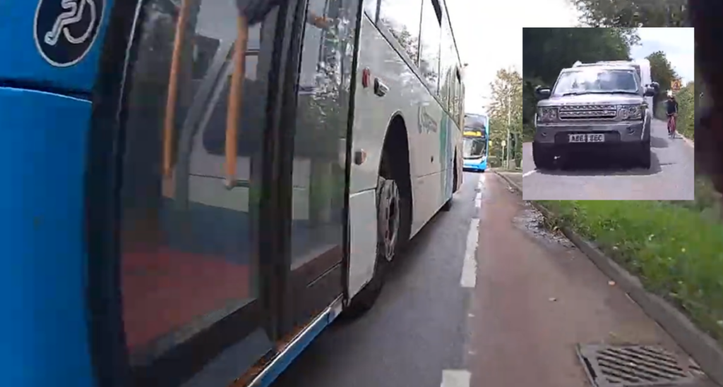 Near Miss of the Day 947 and 948: Warning letters issued after two close passes on busy, narrow roads