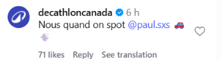 Decathlon Canada screenshot