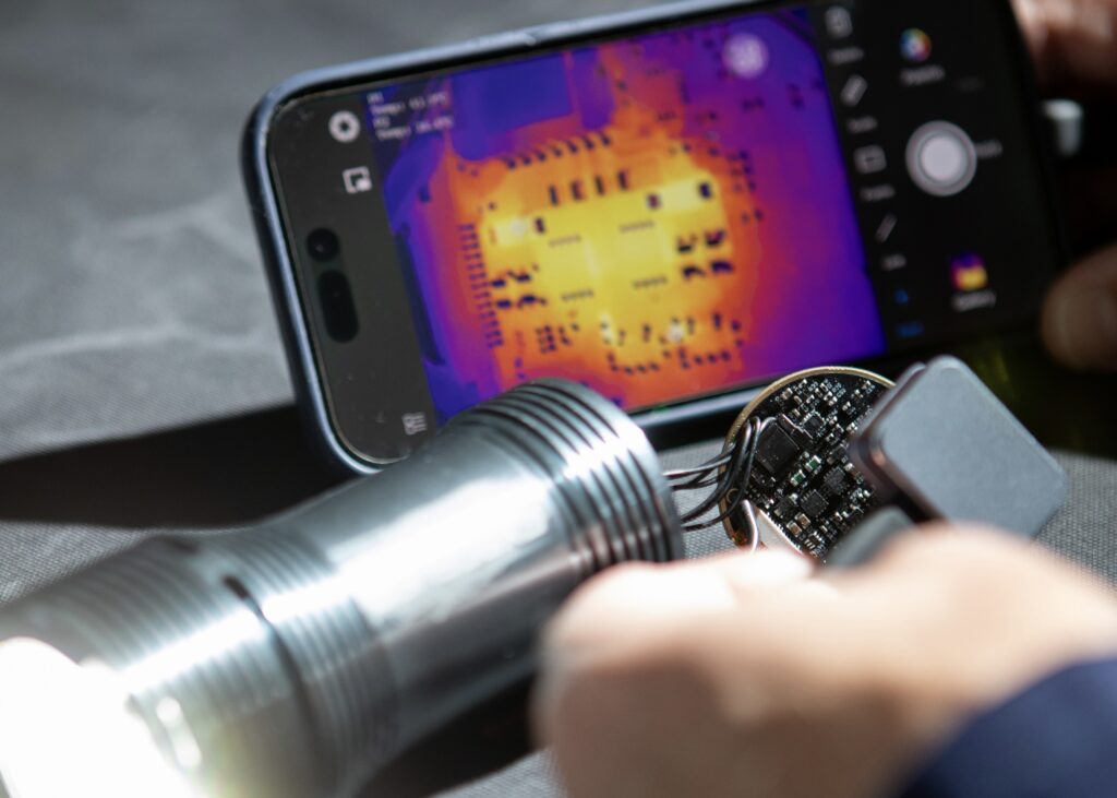 The circuit board is one place where the Exposure Lights magic happens