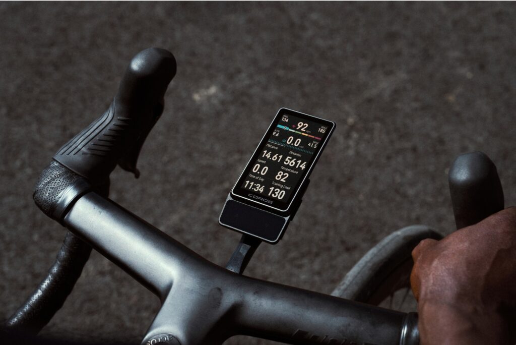 2026 Coros Dura 2 Solar outfront mount on handlebar